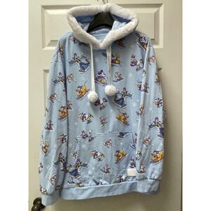 Loungefly Disney Mickey And Friends Winter Wonderland Hoodie‎ Large